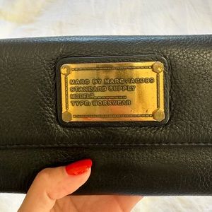 Marc Jacobs Black Standard Supply Workwear Wallet